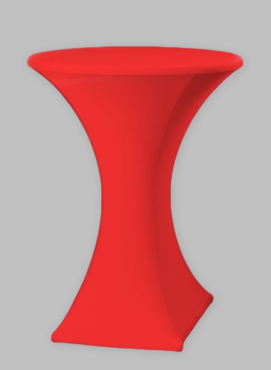 Noleggio TOVAGLIA Cocktail Lycra rosso/bordeaux per Mangia In Piedi Bistrot diam. cm 60 a Milano